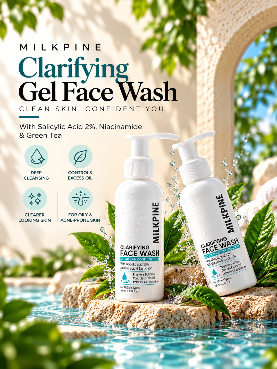 Clarifying Face Wash Botanical Ad